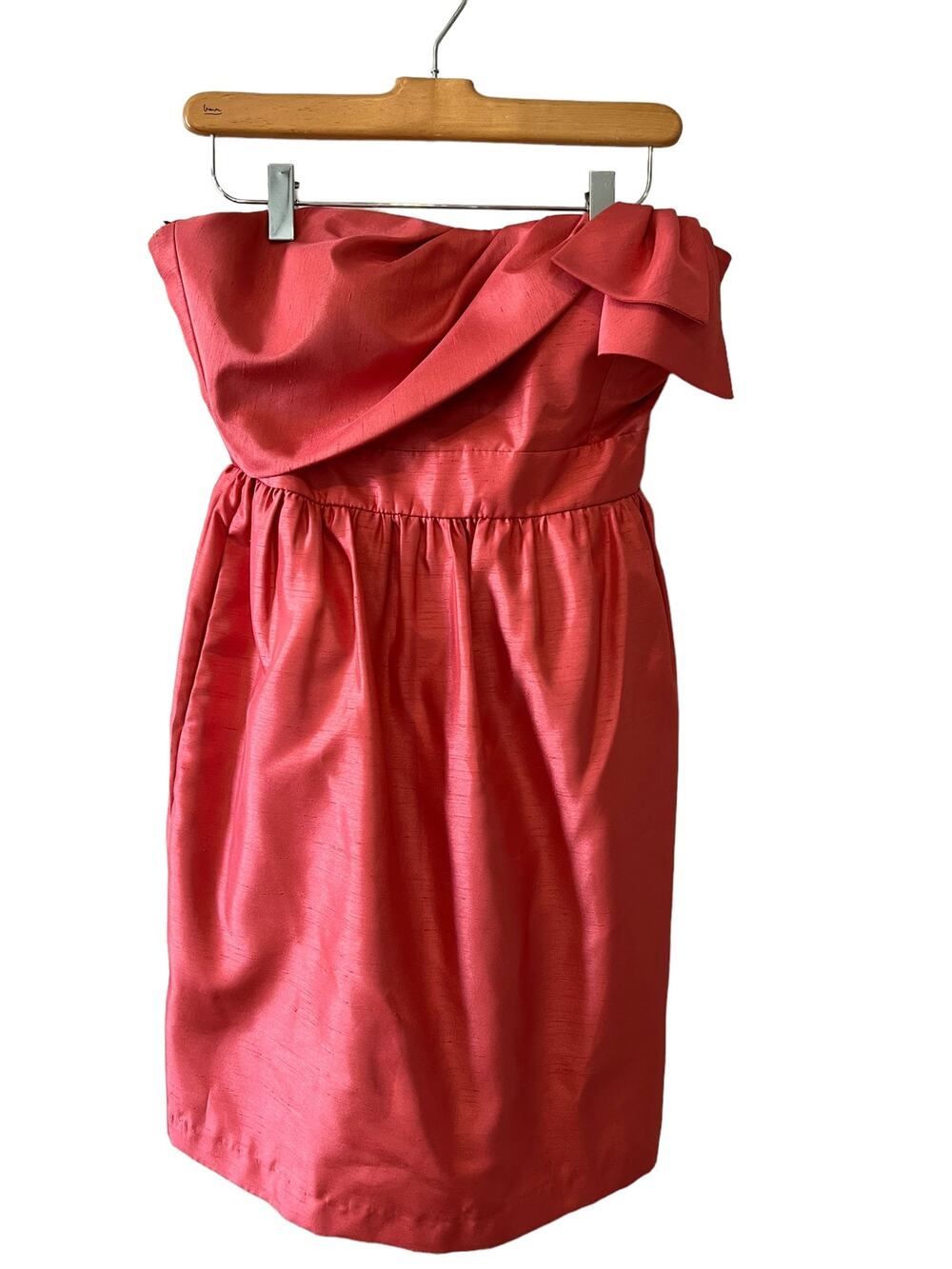 Jenny Yoo BHLDN Anthropologie Cocktail Strapless Mini Dress Apricot